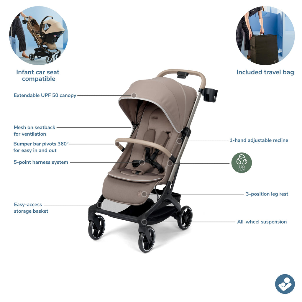 Oxford Cabin Lightweight Travel Stroller by Mythora