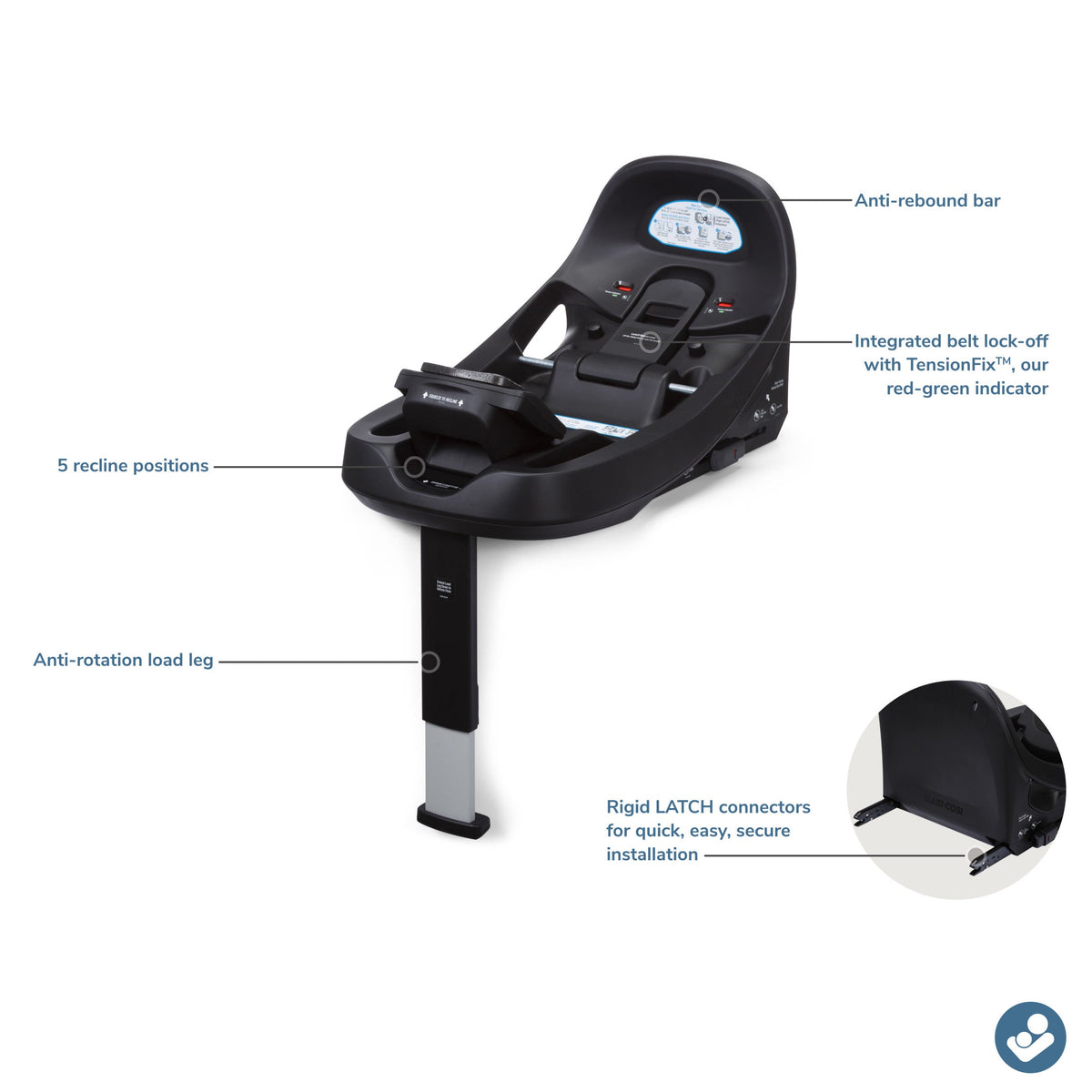Ambra Infant Car Seat Base by Mythora