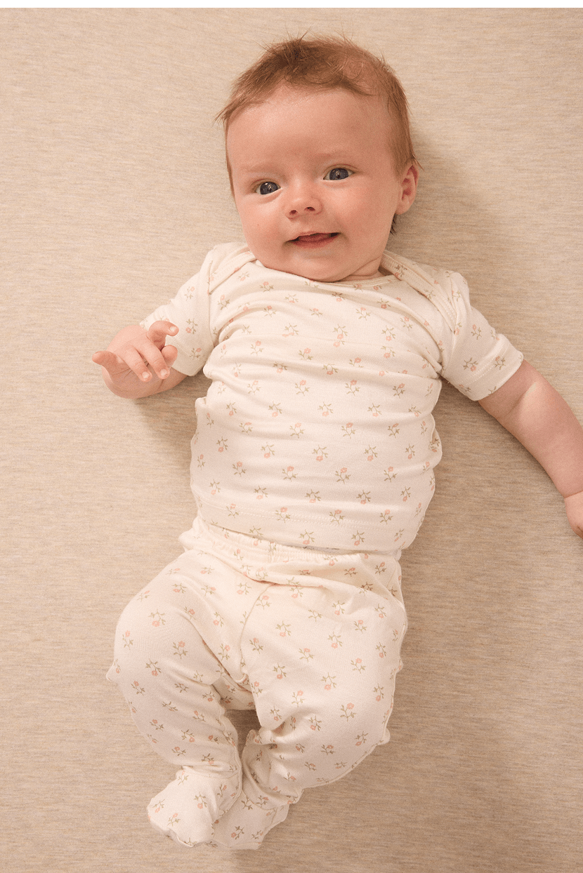 Blush Floret Baby Sleep Set by Mythora