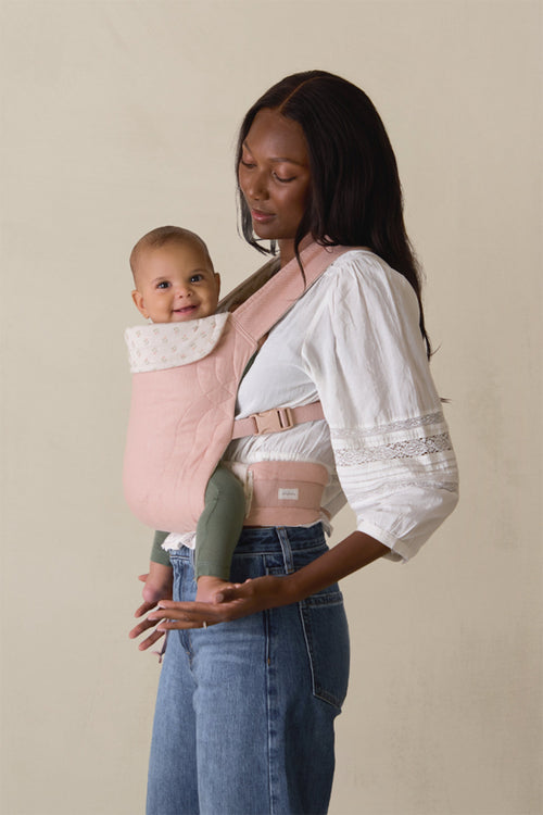 Blush Floret Soft Buckle Carrier by Mythora