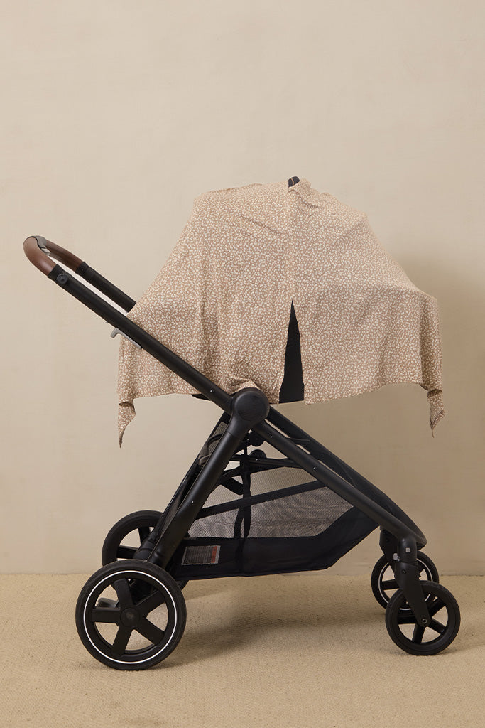 Cream Floral Nursing Cover by Mythora
