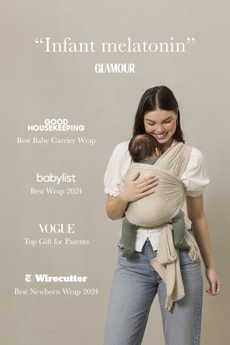 Cream Pointelle Baby Wrap by Mythora